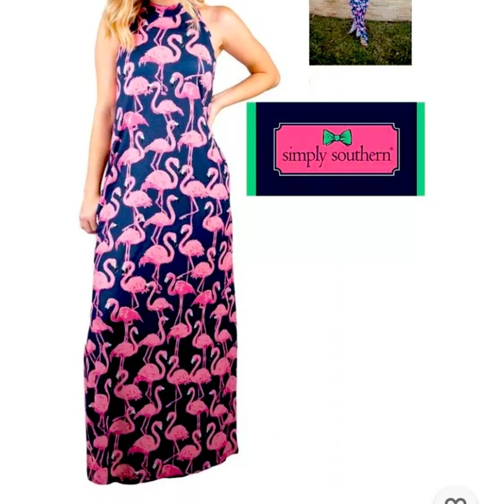 Simply Southern Women’s Maxi Halter Dress Size Small NWT